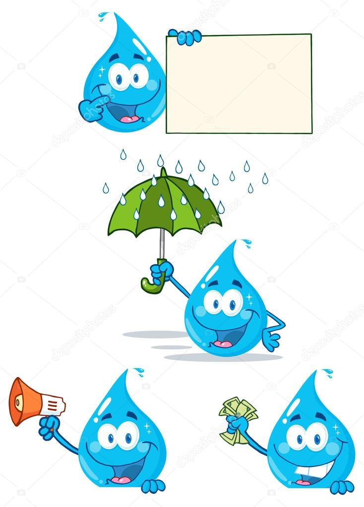 Dessin Animé Goutte D'Eau Image Vectorielle Par Hittoon concernant Goutte Dessin