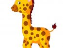Dessin Animé Mignon Girafe D'Illustration  Vecteur Premium dedans Dessins Girafe