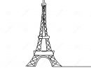 Dessin Au Trait Tour Eiffel Un Illustration De Vecteur pour Dessin Tour Eiffel