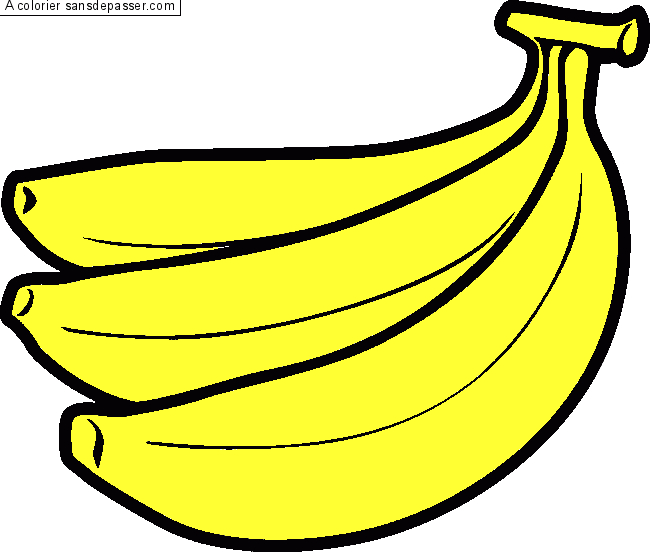 Dessin Coloriage Banane - Coloriage Ideas serapportantà Banane Coloriage 