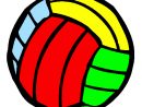 Dessin De Ballon De Volley-Ball Colorie Par Membre Non tout Dessin Volley
