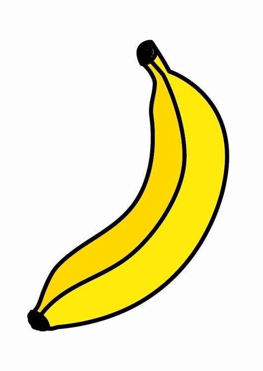 Dessin De Banane - Les Dessins Et Coloriage à Banane Coloriage 