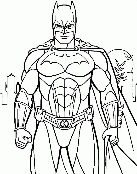 Dessin De Batman intérieur Jeux De Coloriage De Batman 