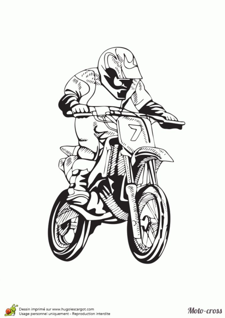 Dessin De Casque De Moto Cross À Imprimer  Coloriages pour Moto A Colorier Et Imprimer Gratuit