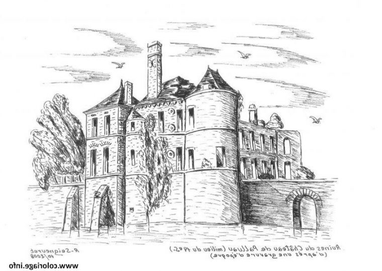 Dessin De Chateau Facile Luxe Photos Coloriage Chateau intérieur Dessin Chateau Fort