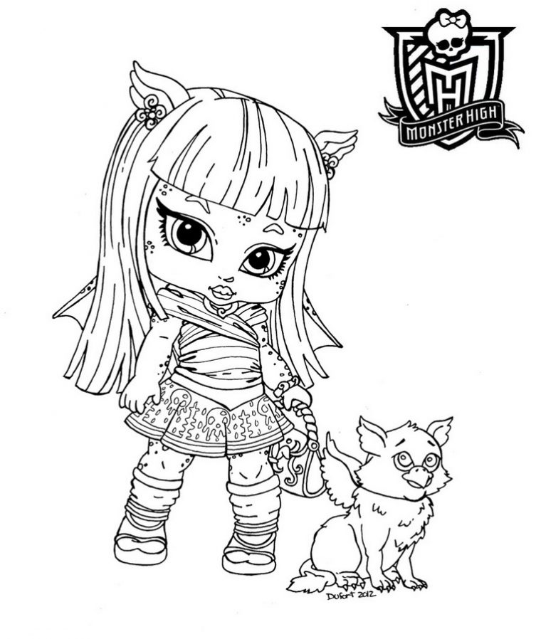 Dessin De Coloriage Monster High À Imprimer – Cp18368 intérieur Dessin À Imprimer Monster High