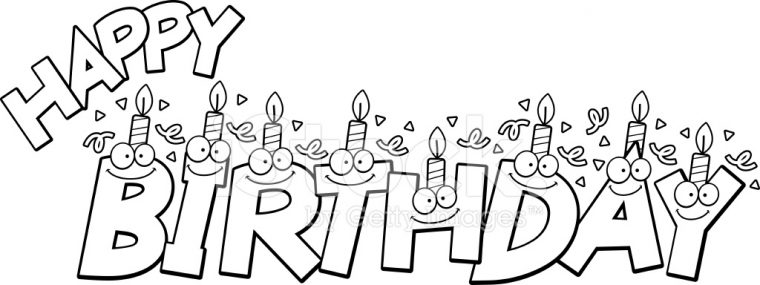 Dessin De Joyeux Anniversaire – Les Dessins Et Coloriage pour Dessin Carte Anniversaire