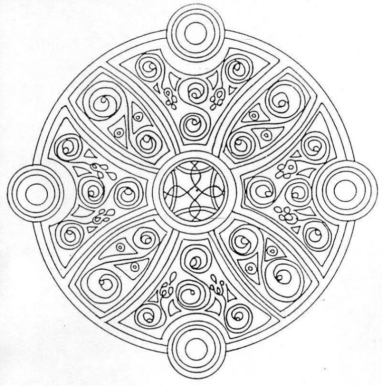 Dessin De Mandala A Imprimer encequiconcerne Mandalas Gratuits À Imprimer