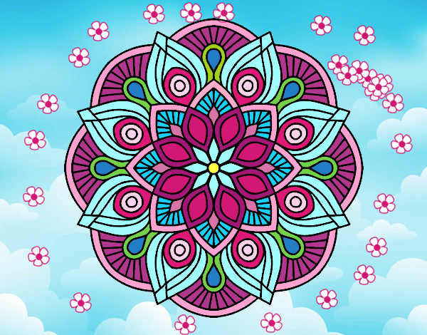 Dessin De Mandala Alhambra Colorie Par Membre Non Inscrit dedans Mandala Colorié 