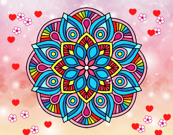 Dessin De Mandala Alhambra Colorie Par Membre Non Inscrit encequiconcerne Mandala Colorié