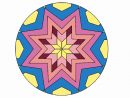 Dessin De Mandala Mosaïque Étoile Colorie Par Membre Non à Mandala Etoile