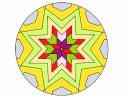 Dessin De Mandala Mosaïque Étoile Colorie Par Membre Non avec Mandala Etoile