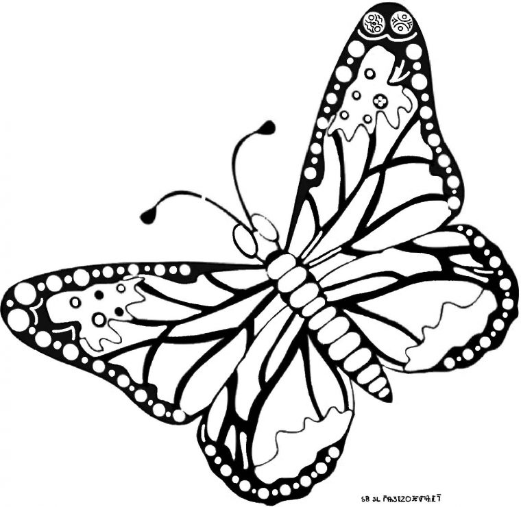 Dessin De Papillon Sur Ordinateur destiné Papillon À Colorier