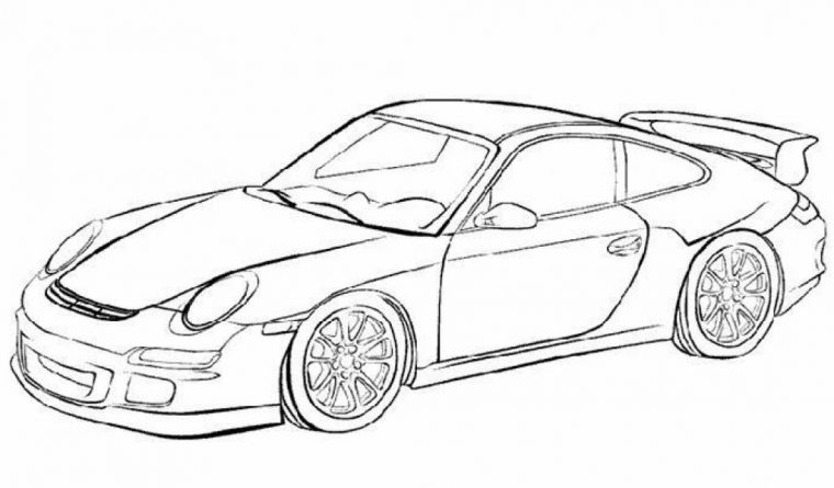 Dessin De Porsche 911 A Imprimer – Les Dessins Et Coloriage à Coloriage De Voiture De Sport A Imprimer Gratuit