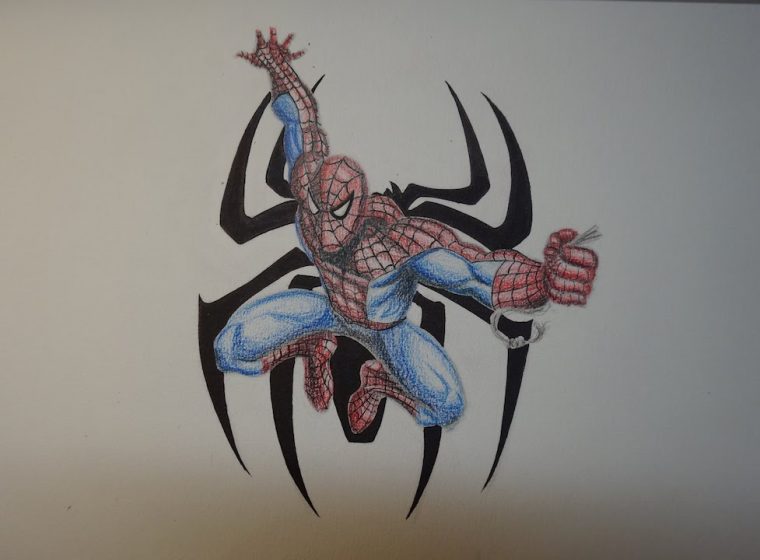 Dessin De Spiderman  Drawing Spiderman. – avec Dessin Spider Man