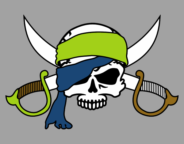 Dessin De Symbole Pirate Colorie Par Membre Non Inscrit Le destiné Dessin De Pirate 