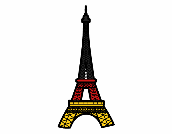 Dessin De Tour Eiffel Colorie Par Membre Non Inscrit Le 25 pour Tour Eiffel À Dessiner