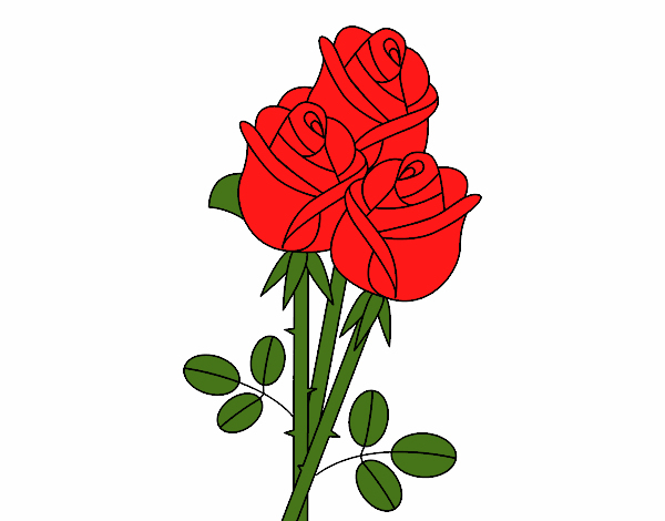 Dessin De Un Bouquet De Roses Colorie Par Membre Non à Dessin Bouquet De Fleurs 