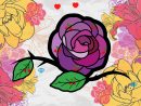 Dessin De Une Belle Rose Colorie Par Membre Non Inscrit Le tout Belle Fleur Dessin