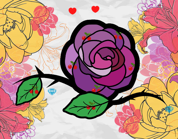 Dessin De Une Belle Rose Colorie Par Membre Non Inscrit Le tout Belle Fleur Dessin 