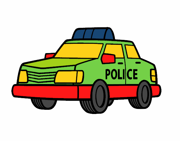 Dessin De Une Voiture De Police Colorie Par Membre Non serapportantà Dessin Voiture Police