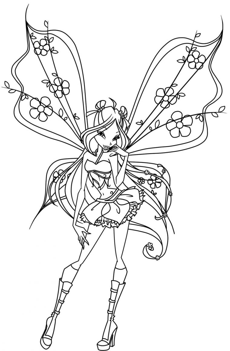 Dessin De Winx Gratuit À Télécharger Et Colorier concernant Coloriage A Imprimer Winx