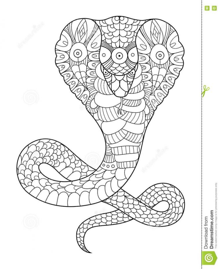 Dessin Disney: Coloriage A Imprimer Serpent Cobra intérieur Coloriage Serpent