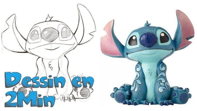 Dessin En 2 Min: Stitch – Lilo Et Stitch – concernant Stitch Dessin