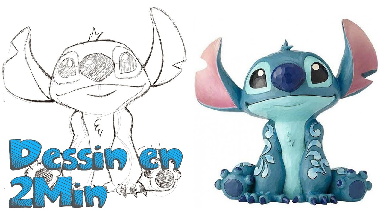 Dessin En 2 Min: Stitch - Lilo Et Stitch - concernant Stitch Dessin