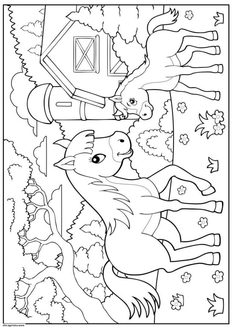 Dessin Enfant Maternelle Beau Galerie Coloriage La Ferme pour Coloriage De Ferme