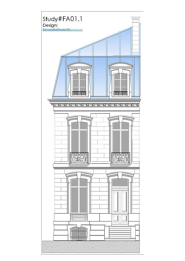 Dessin Facade Maison - La Maison (Vue Façade Nord) - Notre dedans Comment Dessiner Un Immeuble 