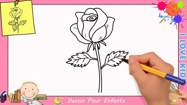 Dessin Facile Etape Par Etape Rose – Dessin Facile serapportantà Image De Rose A Dessiner