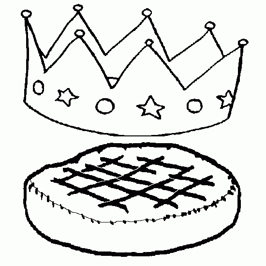 Dessin Galette Des Rois Gs à Coloriage Galette Des Rois