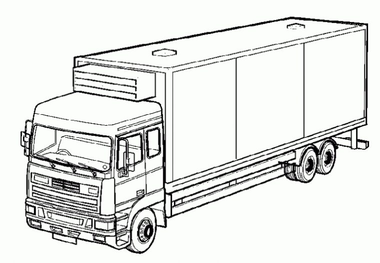 Dessin Gratuit Camion Benne pour Dessin De Camion Americain