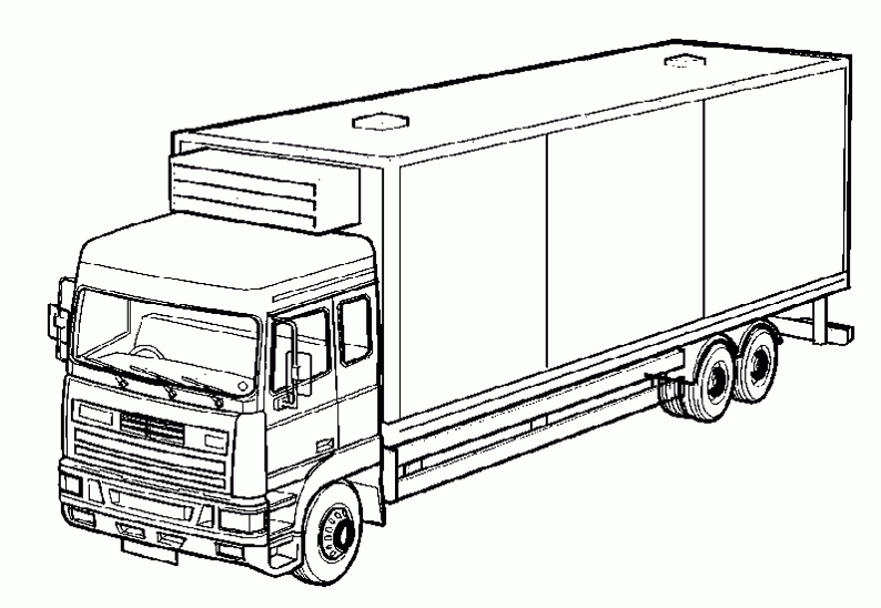 Dessin Gratuit Camion Benne pour Dessin De Camion Americain 