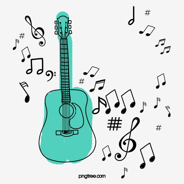 Dessin Musique Guitare - Recherche Google  Guitar Clipart dedans Dessin Guitare Facile 