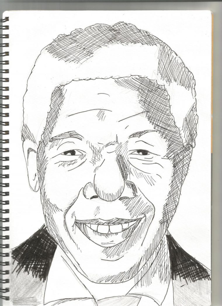 Dessin Nelson Mandela Caricature destiné Mandela Dessin