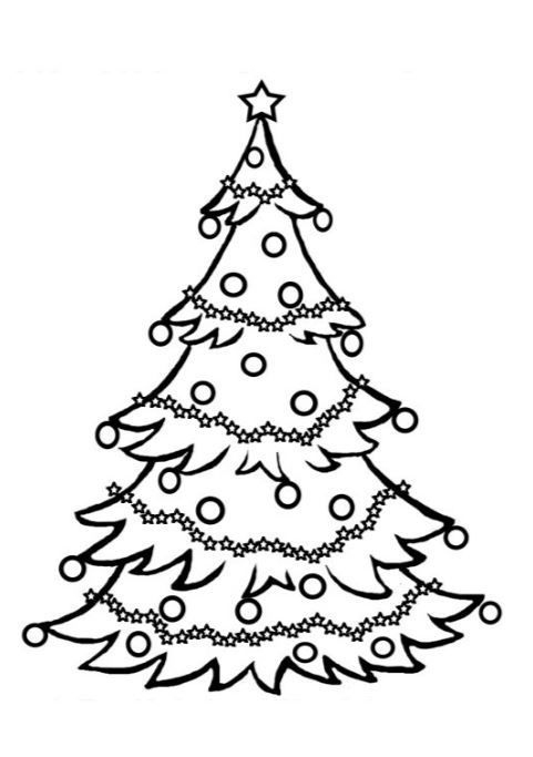 Dessin Sapin Noel Noel Pinterest  Dessin D&amp;#039;Arbre De Noël à Coloriage D Un Sapin De Noel 