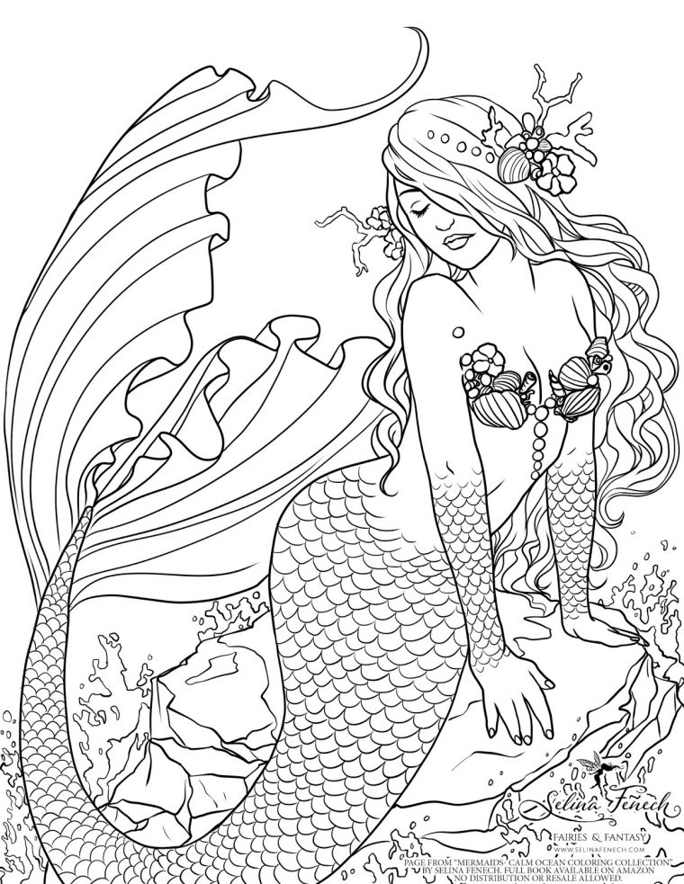 Dessin Sirene Couleur : Dessins En Couleurs À Imprimer dedans Sirène À Imprimer