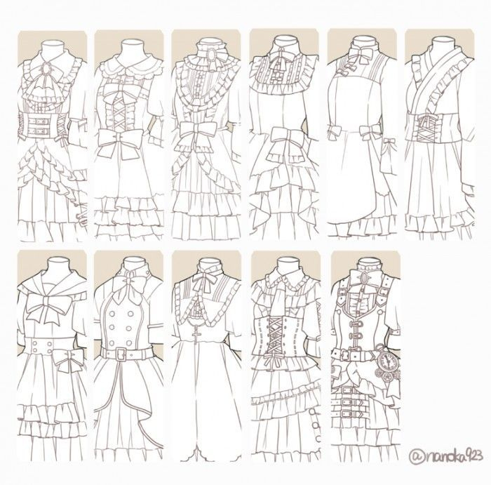 Dessiner Différents Style De Robes Lolita tout Apprendre A Dessiner Une Robe 