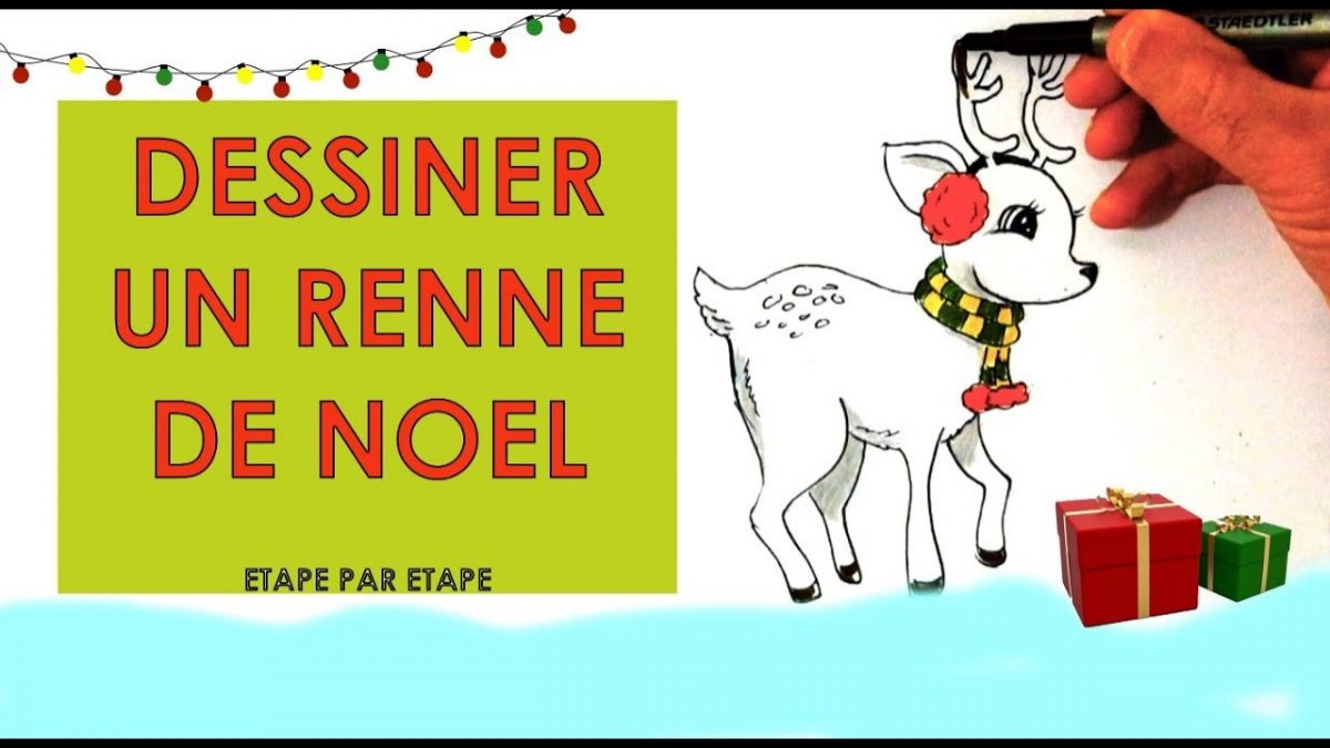 Dessiner Renne De Noel, Comment Dessiner Un Renne De Noel serapportantà Comment Dessiner Un Renne