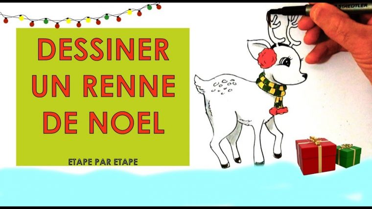 Dessiner Renne De Noel, Comment Dessiner Un Renne De Noel serapportantà Comment Dessiner Un Renne