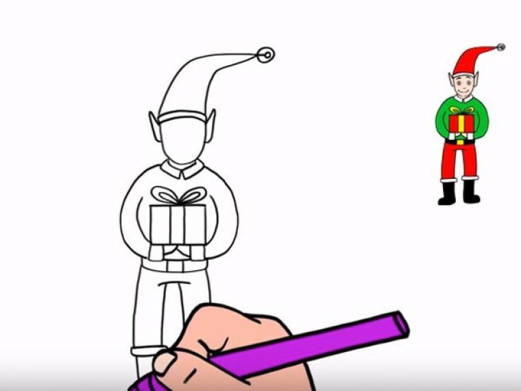 Dessiner Un Lutin De Noël dedans Dessin De Lutin De Noel