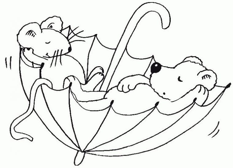 Dessins De Souris À Colorier concernant Coloriage Souris