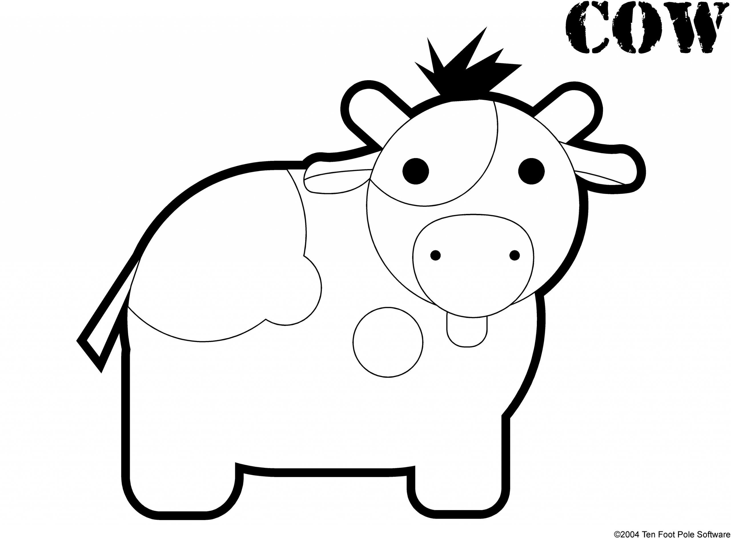 Dessins De Vaches  Dessin Vache 2 - Comment Dessiner Une pour Tete De Vache A Imprimer 