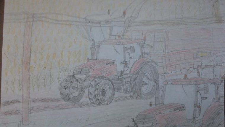 [Dessins] Ensilage Maïs 2015 Dans Le Morbihan Avec Krone destiné Comment Dessiner Un Tracteur