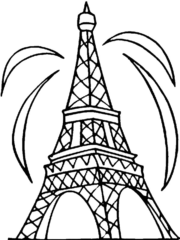 Dessins Et Coloriages: 5 Coloriages De La Tour Eiffel En serapportantà Coloriage De La Tour Eiffel 