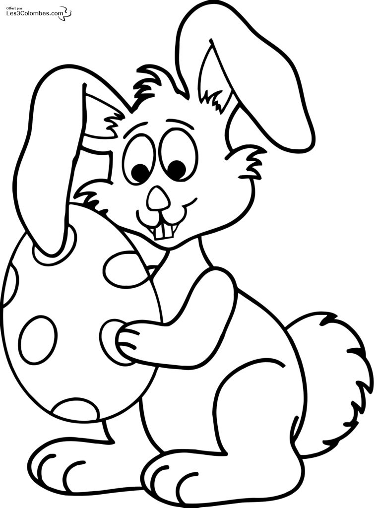 Dessus Coloriage De Paques Gratuit A Imprimer  Imprimer encequiconcerne Lapin A Imprimer Gratuitement