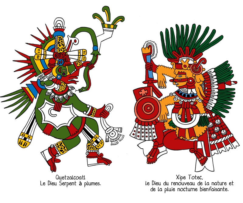 - Dieux Aztèque Et Maya - - The Blog De Matt avec Dessin Azteque 