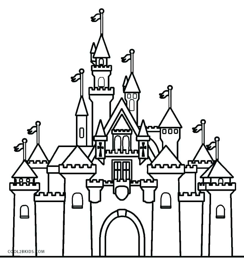 Disneyland Castle Drawing At Paintingvalley  Explore destiné Coloriage Disneyland Paris